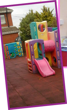 PIC 1: Outdoor play • Bright Sparks Crèche • 01 464 3602 • Home
